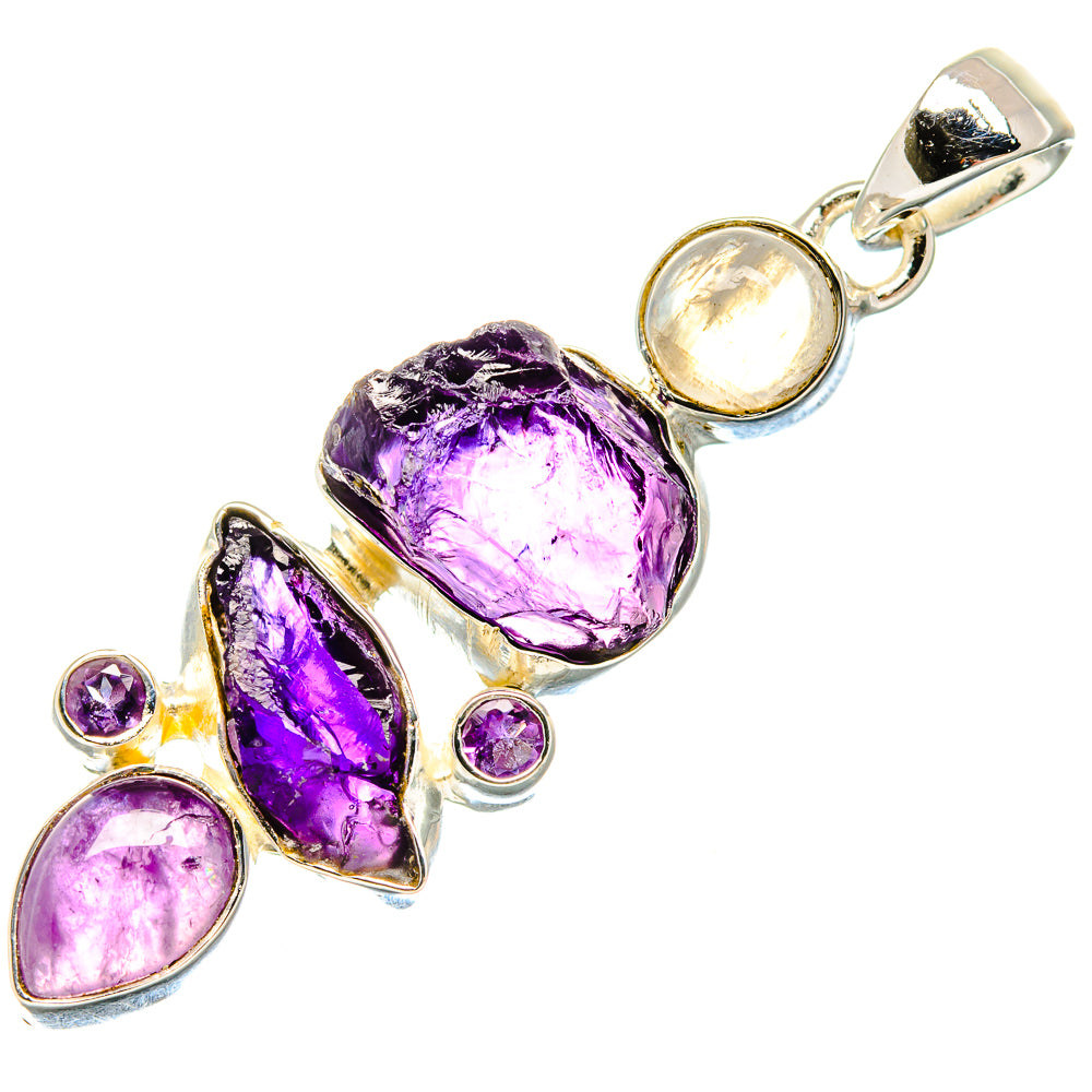 Amethyst Pendants handcrafted by Ana Silver Co - PD18216