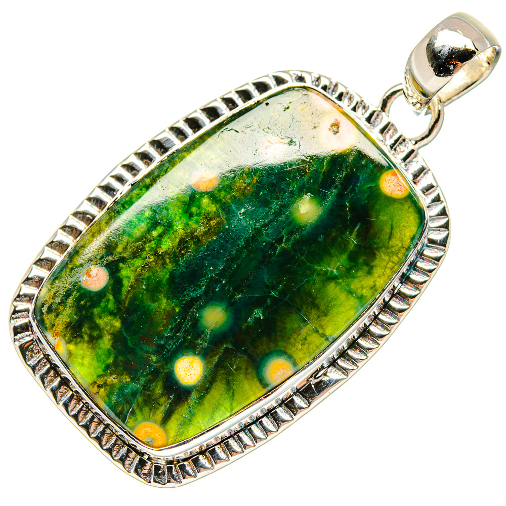 Ocean Jasper Pendants handcrafted by Ana Silver Co - PD18219