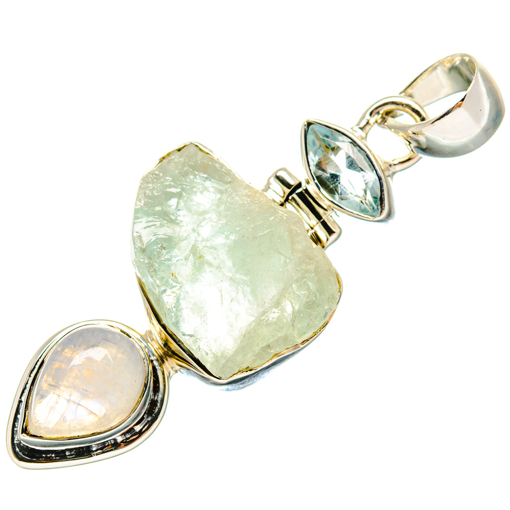 Aquamarine Pendants handcrafted by Ana Silver Co - PD18222