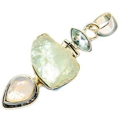 Aquamarine Pendants handcrafted by Ana Silver Co - PD18222