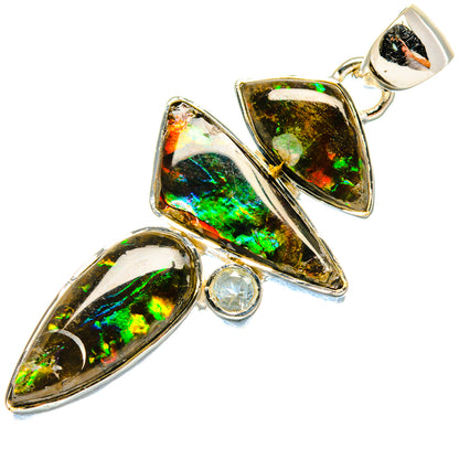 Ammolite Pendants handcrafted by Ana Silver Co - PD18225
