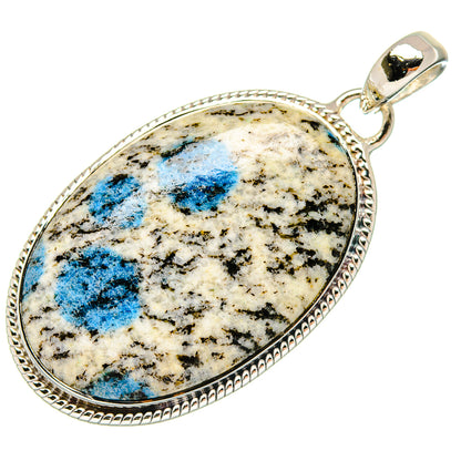 K2 Blue Azurite Pendants handcrafted by Ana Silver Co - PD18230
