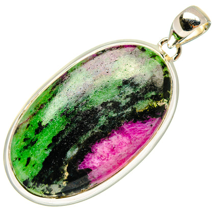 Ruby Zoisite Pendants handcrafted by Ana Silver Co - PD18245