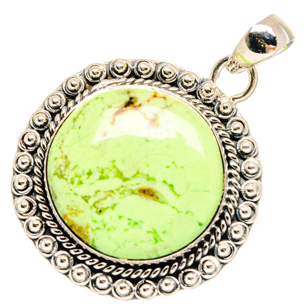Lemon Chrysoprase Pendants handcrafted by Ana Silver Co - PD18255