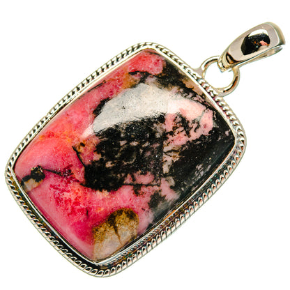Rhodonite Pendants handcrafted by Ana Silver Co - PD18277