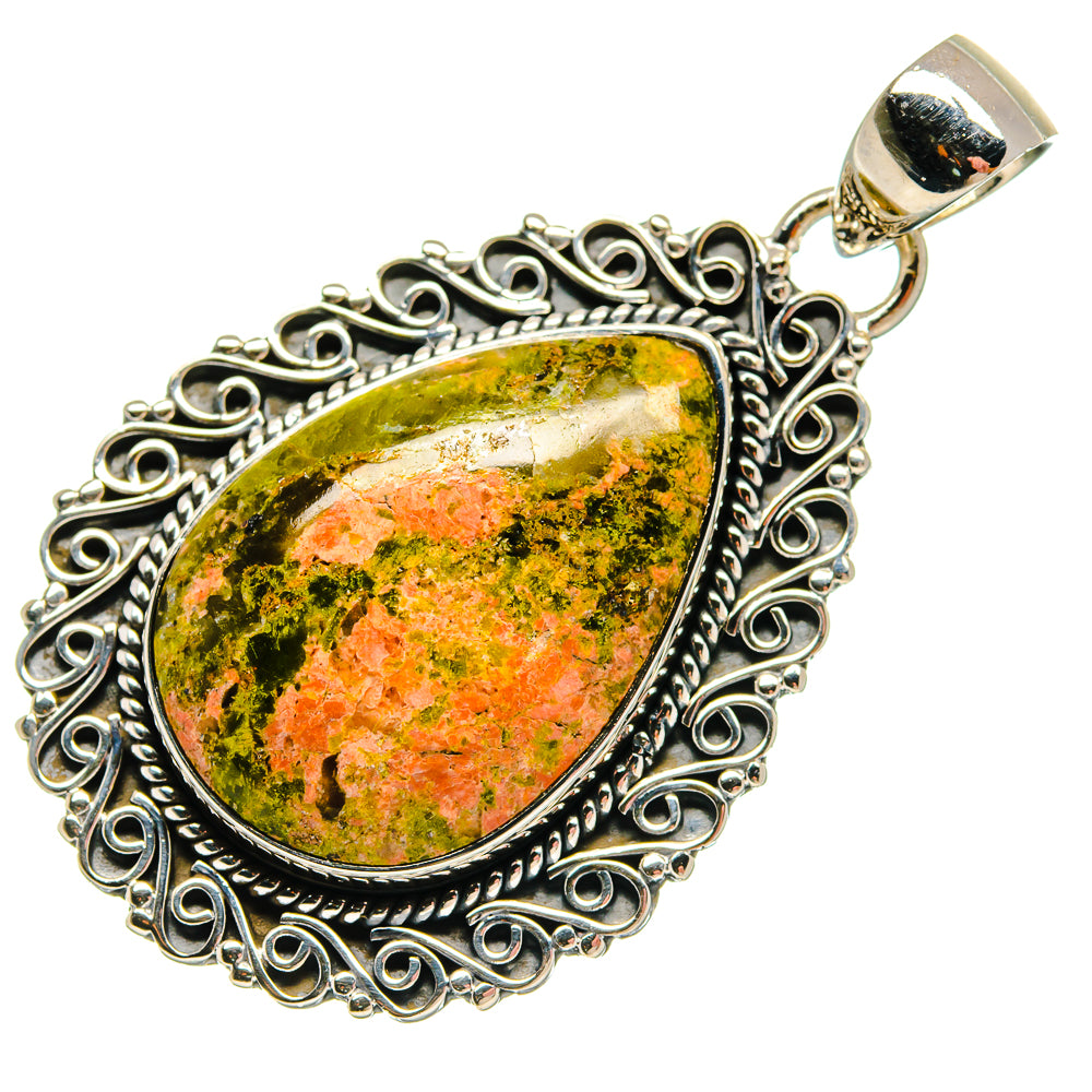 Unakite Pendants handcrafted by Ana Silver Co - PD18283 - Photo 2