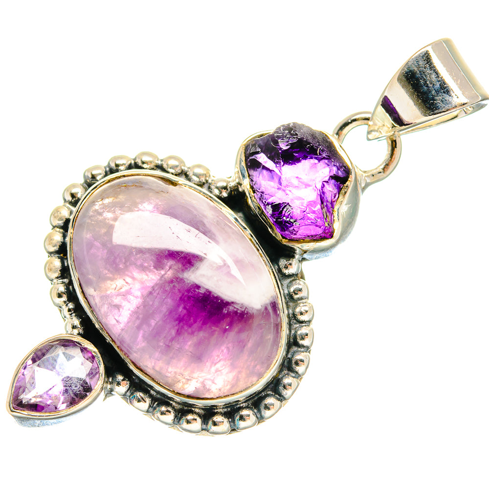 Chevron Amethyst Pendants handcrafted by Ana Silver Co - PD18290