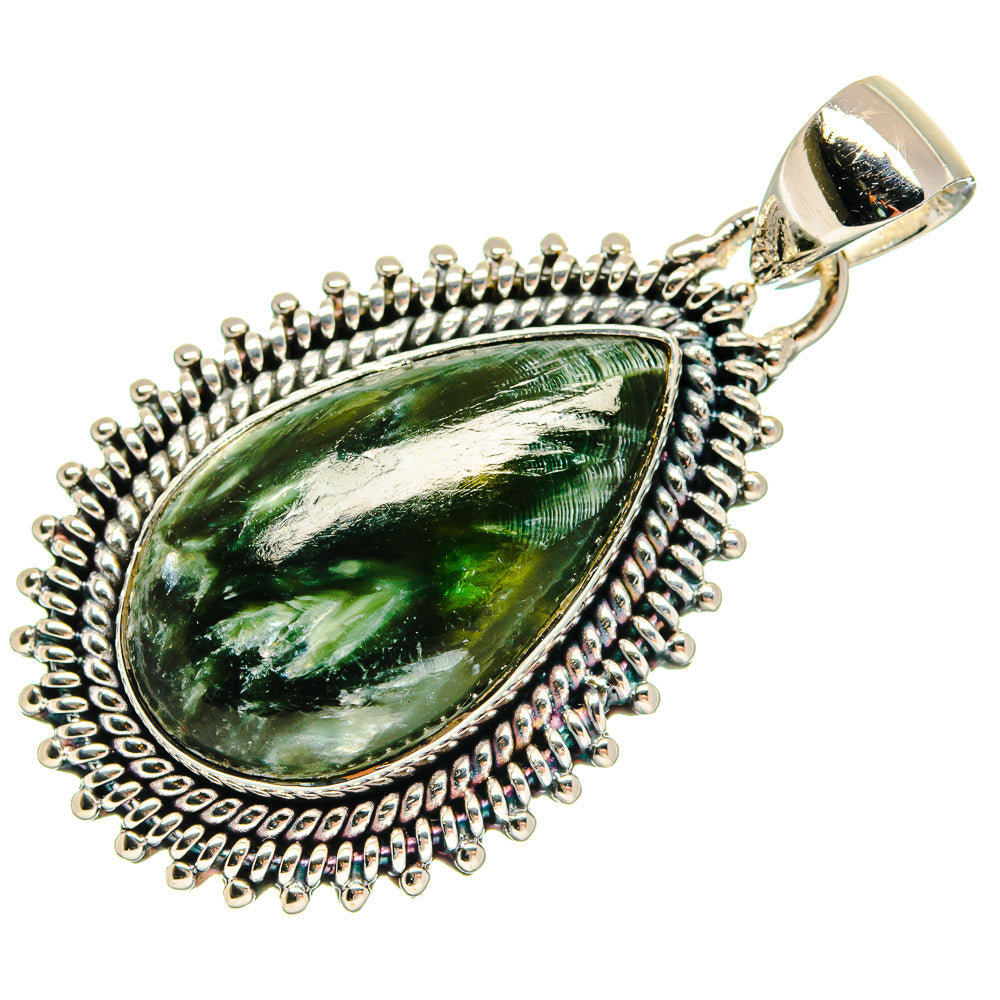 Seraphinite Pendants handcrafted by Ana Silver Co - PD18291