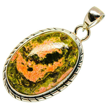 Unakite Pendants handcrafted by Ana Silver Co - PD18293
