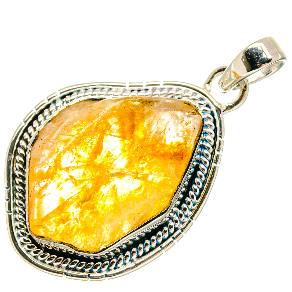 Citrine Pendants handcrafted by Ana Silver Co - PD18296