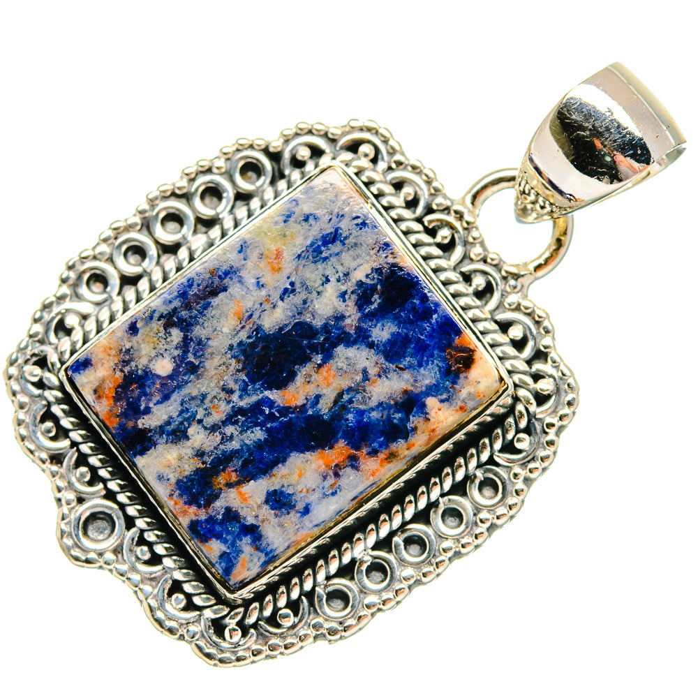 Sodalite Pendants handcrafted by Ana Silver Co - PD18297