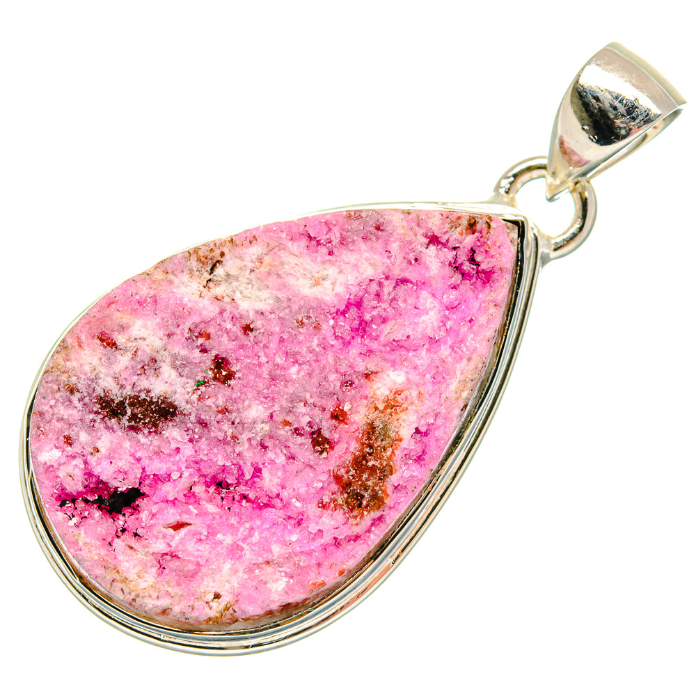 Cobalto Calcite Druzy Pendants handcrafted by Ana Silver Co - PD18300