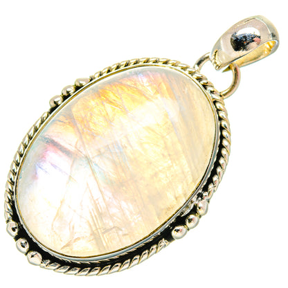 Rainbow Moonstone Pendants handcrafted by Ana Silver Co - PD18322