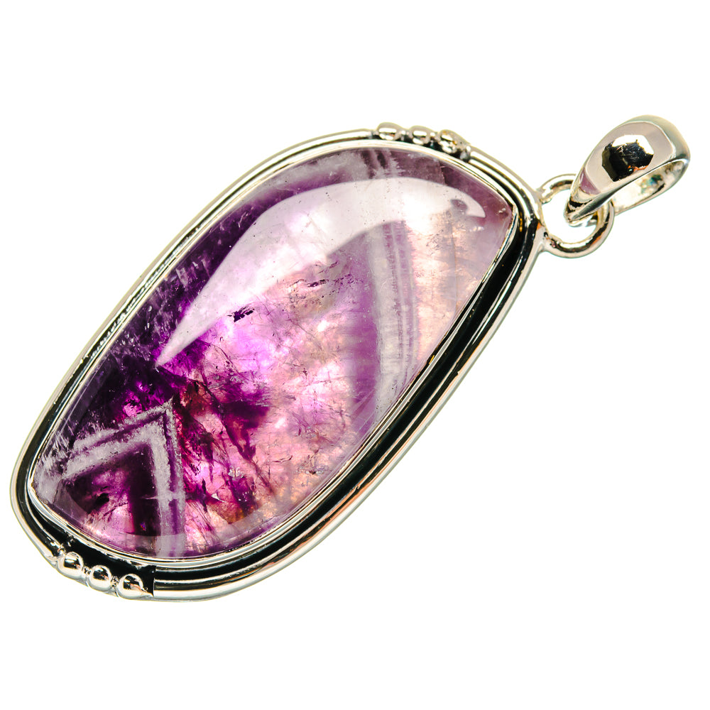 Chevron Amethyst Pendants handcrafted by Ana Silver Co - PD18342