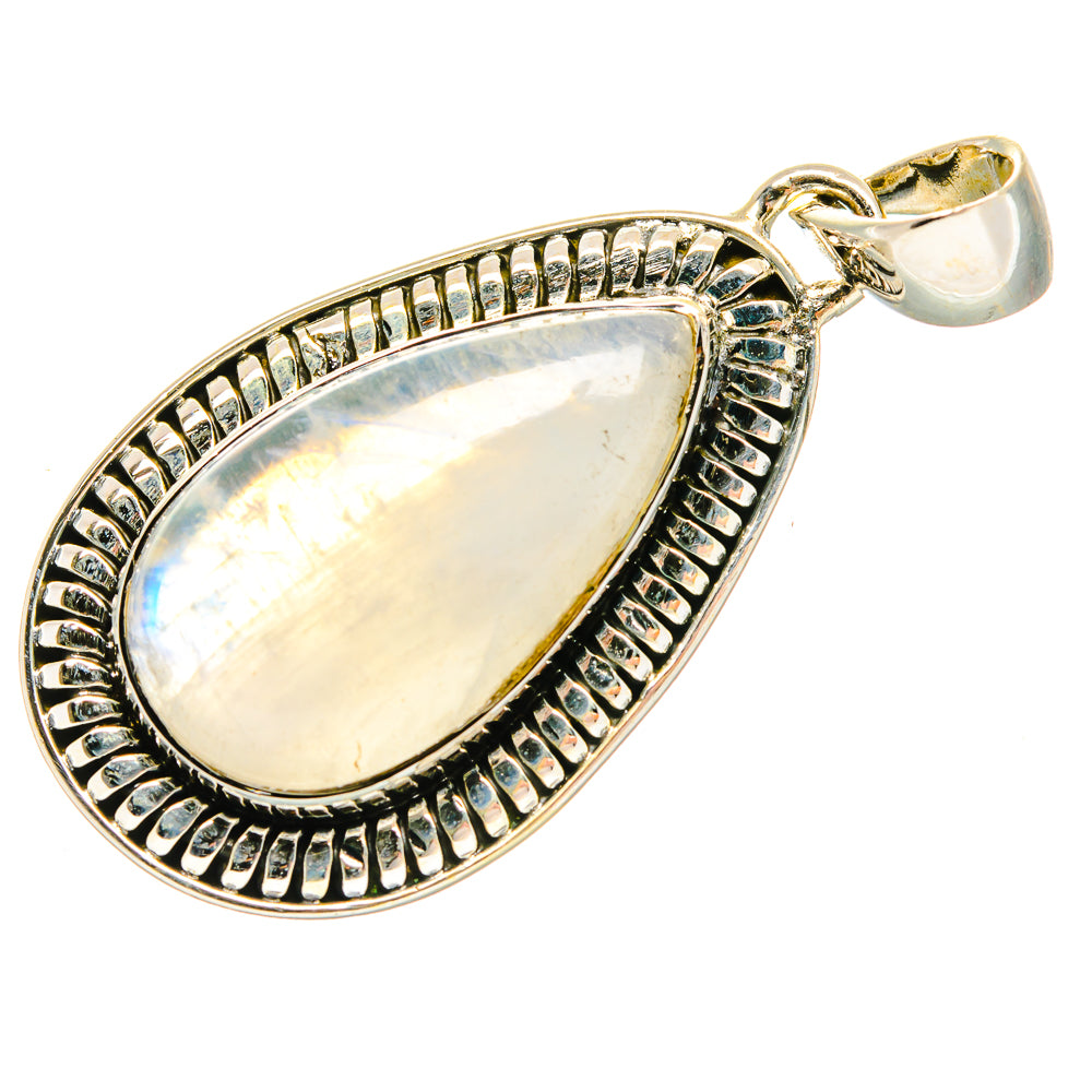 Rainbow Moonstone Pendants handcrafted by Ana Silver Co - PD18348