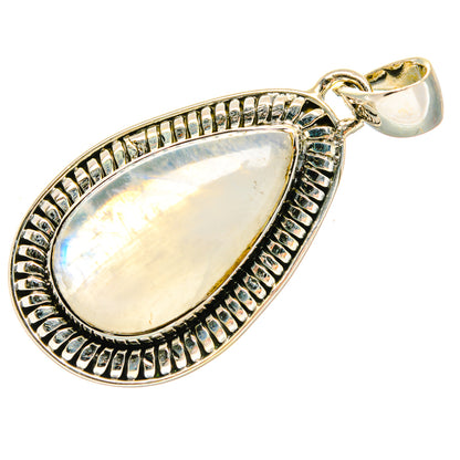 Rainbow Moonstone Pendants handcrafted by Ana Silver Co - PD18348