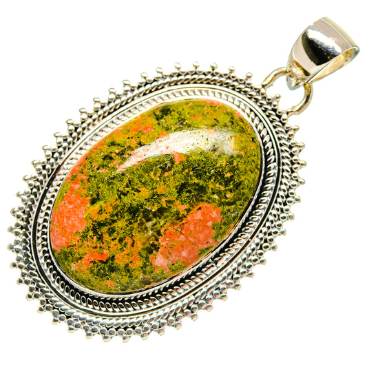 Unakite Pendants handcrafted by Ana Silver Co - PD18359