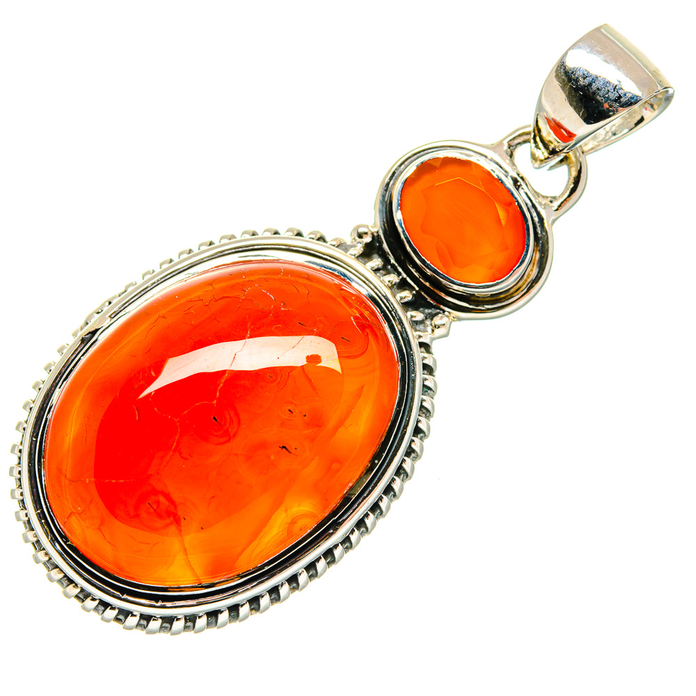 Carnelian Pendants handcrafted by Ana Silver Co - PD18369