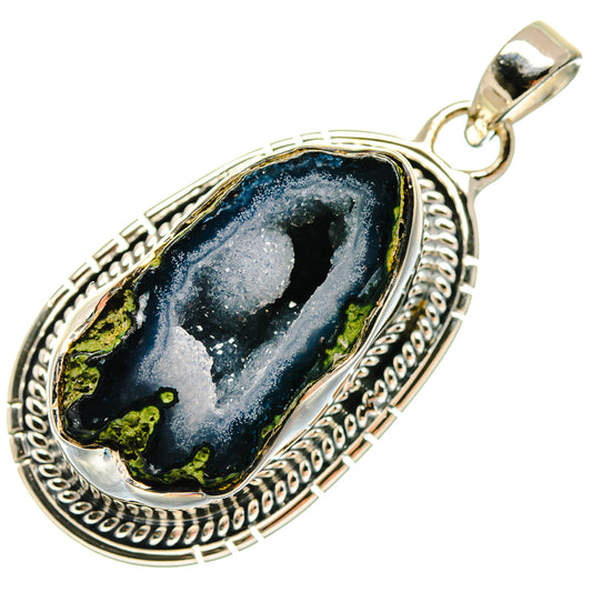 Coconut Geode Druzy Pendants handcrafted by Ana Silver Co - PD18380