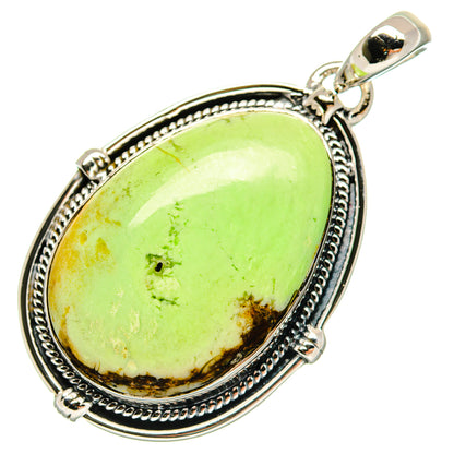 Lemon Chrysoprase Pendants handcrafted by Ana Silver Co - PD18387