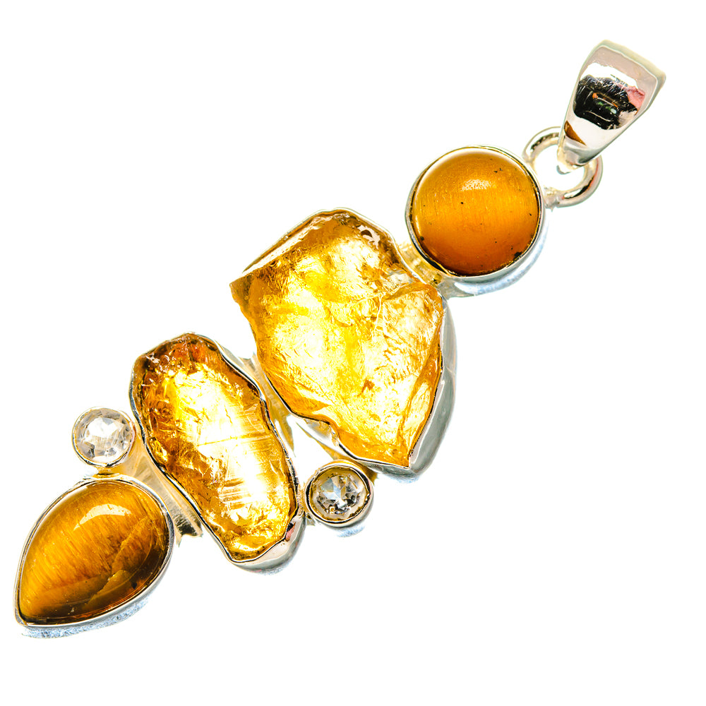Citrine Pendants handcrafted by Ana Silver Co - PD18397