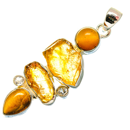 Citrine Pendants handcrafted by Ana Silver Co - PD18397