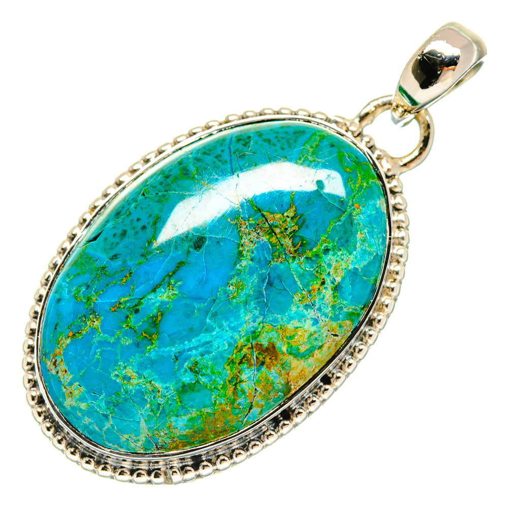 Chrysocolla Pendants handcrafted by Ana Silver Co - PD18411