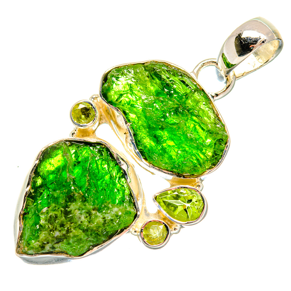 Chrome Diopside Pendants handcrafted by Ana Silver Co - PD18446
