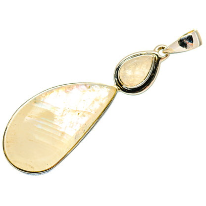 Rainbow Moonstone Pendants handcrafted by Ana Silver Co - PD18449