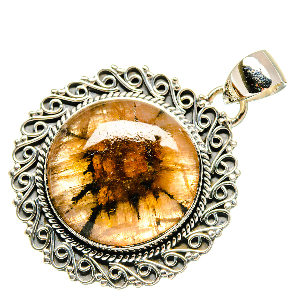 Chiastolite Pendants handcrafted by Ana Silver Co - PD18469 - Photo 2