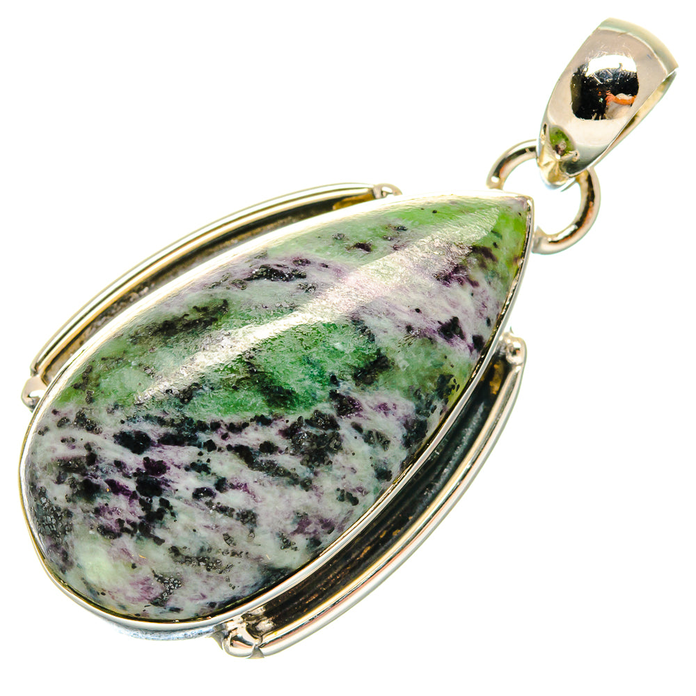 Ruby Zoisite Pendants handcrafted by Ana Silver Co - PD18477