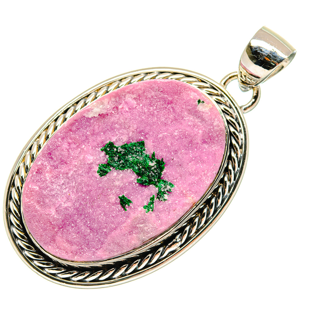 Cobalto Calcite Druzy Pendants handcrafted by Ana Silver Co - PD18479 - Photo 2