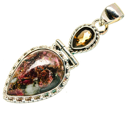 Russian Eudialyte Pendants handcrafted by Ana Silver Co - PD18489