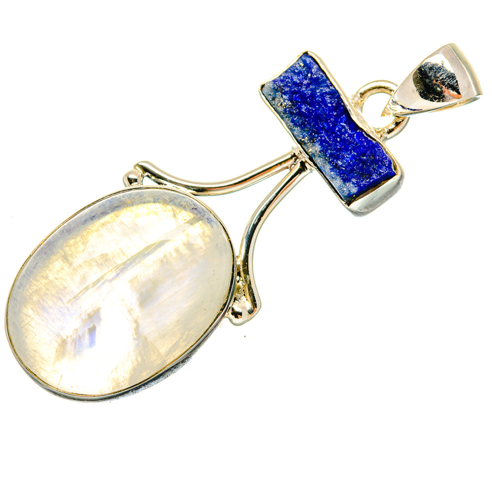 Rainbow Moonstone Pendants handcrafted by Ana Silver Co - PD18501