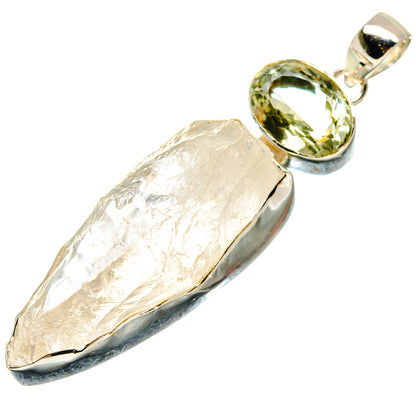 White Quartz Pendants handcrafted by Ana Silver Co - PD18506