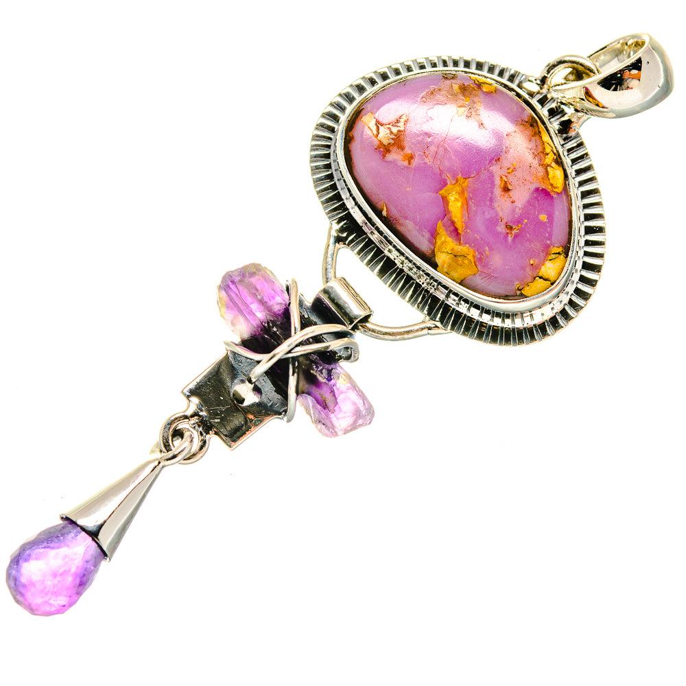 Phosphosiderite Pendants handcrafted by Ana Silver Co - PD18512