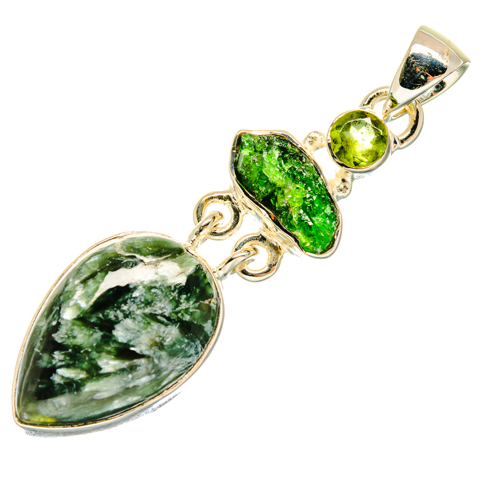 Seraphinite Pendants handcrafted by Ana Silver Co - PD18514