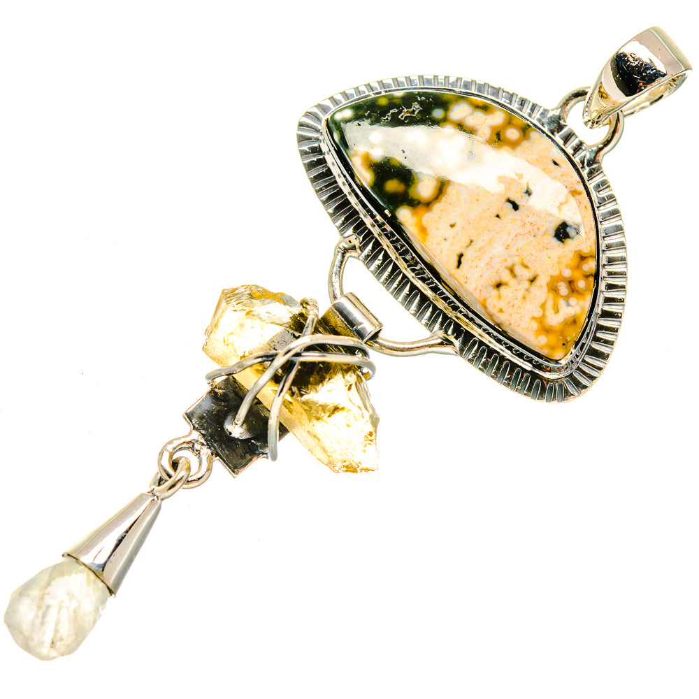 Ocean Jasper Pendants handcrafted by Ana Silver Co - PD18516