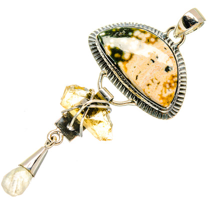 Ocean Jasper Pendants handcrafted by Ana Silver Co - PD18516