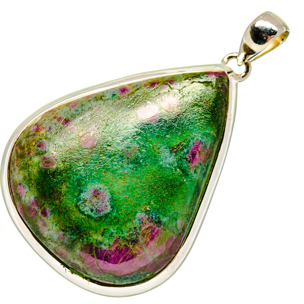 Ruby Zoisite Pendants handcrafted by Ana Silver Co - PD18528