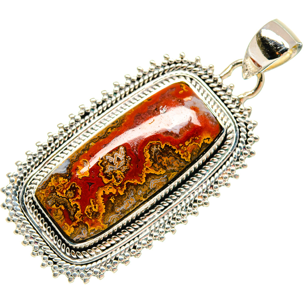 Morocco Agate Pendants handcrafted by Ana Silver Co - PD18533