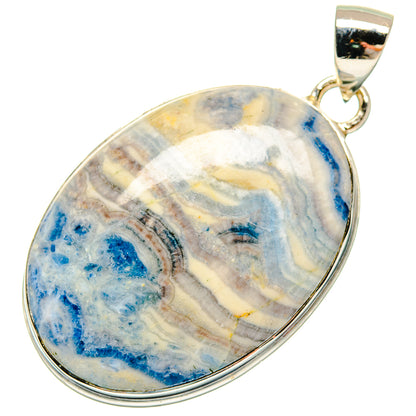 Blue Scheelite Pendants handcrafted by Ana Silver Co - PD18541