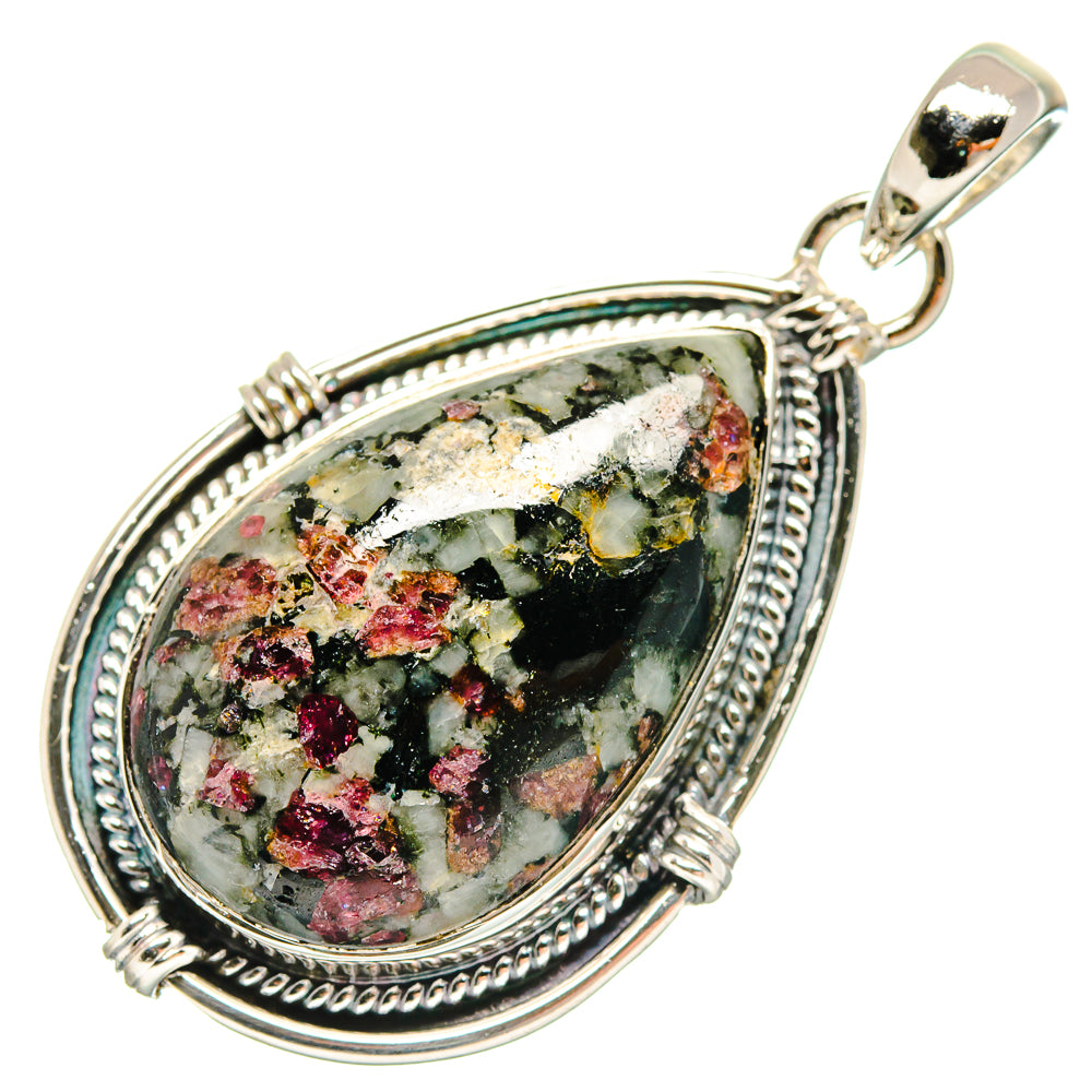 Russian Eudialyte Pendants handcrafted by Ana Silver Co - PD18597
