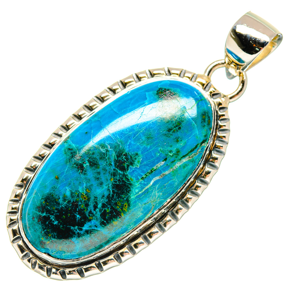 Chrysocolla Pendants handcrafted by Ana Silver Co - PD18598