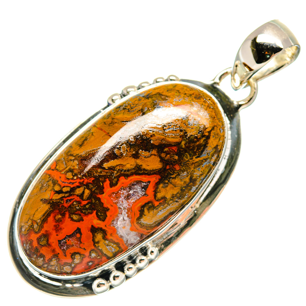Morocco Agate Pendants handcrafted by Ana Silver Co - PD18602