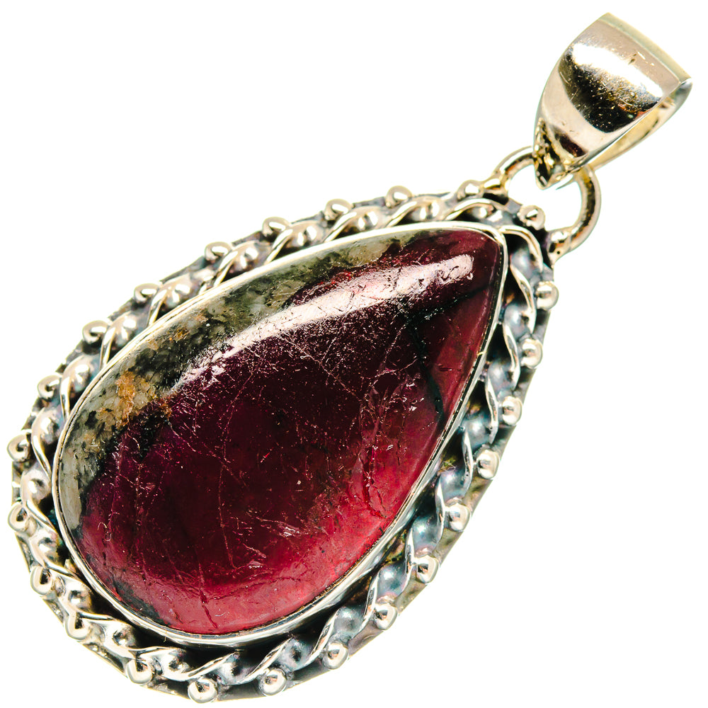 Russian Eudialyte Pendants handcrafted by Ana Silver Co - PD18618 - Photo 2