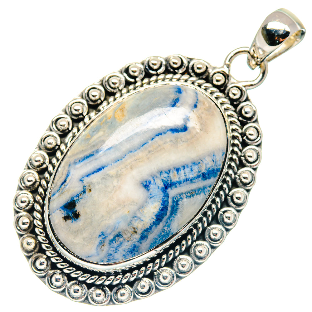Blue Scheelite Pendants handcrafted by Ana Silver Co - PD18665
