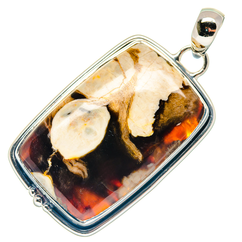 Peanut Wood Jasper Pendants handcrafted by Ana Silver Co - PD18666