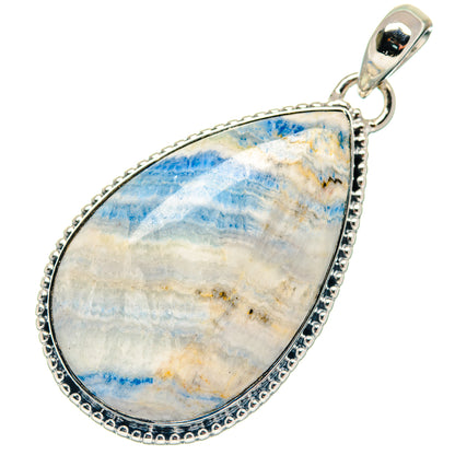 Blue Scheelite Pendants handcrafted by Ana Silver Co - PD18672