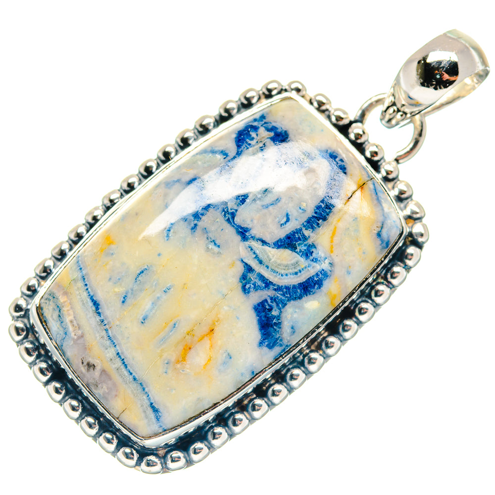 Blue Scheelite Pendants handcrafted by Ana Silver Co - PD18673